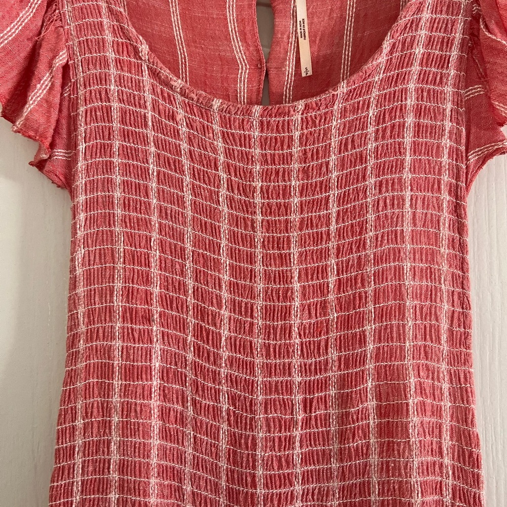 Free People Butterflies Striped Midi Dress - Picture 3 of 4